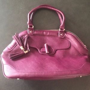 Moda luxe large purse. Purple wine color